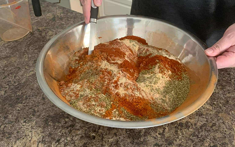 RGFC - Cajun Seasoning - Large Batch Mixing a large batch of Cajun Seasoning