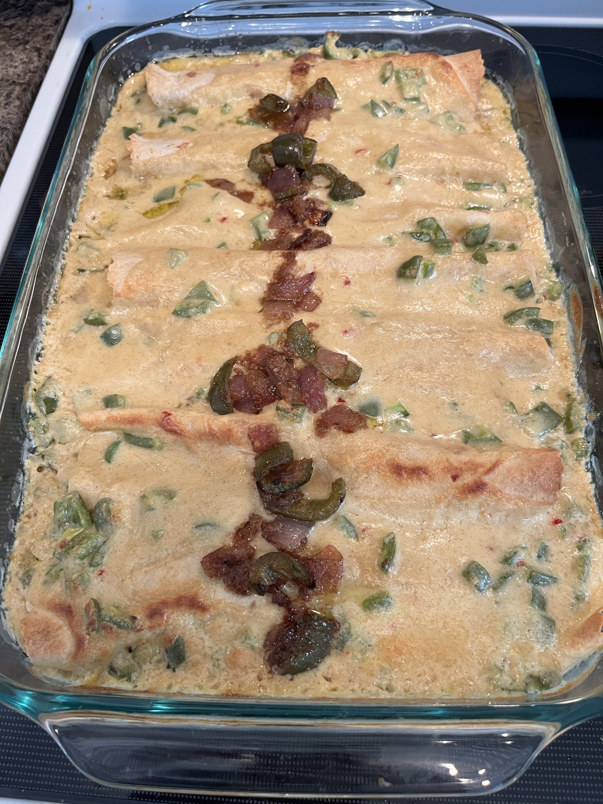 These are my version of a chicken enchilada!